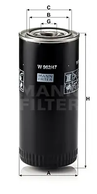 MANN FILTER W 962/47 Yag Filtresi 0117/4421