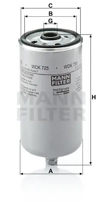 MANN FILTER WDK 725 Yakıt Fıltresı 51125030004