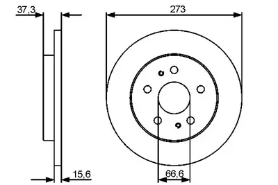BOSCH 0986479432 Fren Dıskı Ön 43512/87402