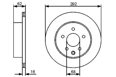 BOSCH 0986479453 Fren Dıskı Arka 43206/8H701