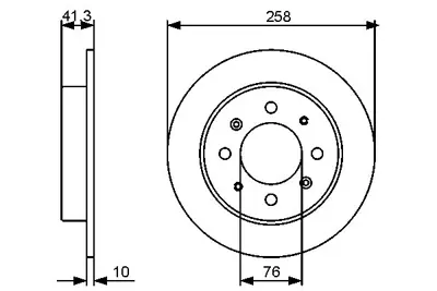 BOSCH 0986479462 Fren Dıskı Arka 584112F100, 584112F300, 583022DA10, 5830229A10, 5830229A00, 583022FA10, 42510S30A00, 42510S30000, 42510S30900, C40307K