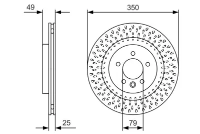 BOSCH 0986479D31 Fren Dıskı Arka LR033302, LR099036