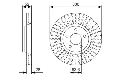 BOSCH 0986479D38 Fren Dıskı Ön 7G91/1125/EA