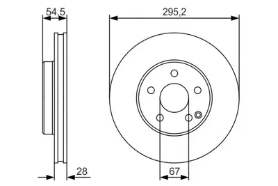 BOSCH 0986479S07 Fren Dıskı Ön A2114210712, A2114210812, 2114210712, 2114210812, A211421081264, 211421081264, 2214210712, 2214212012, A2214210712, A2214212012