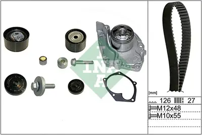 INA 530 0638 30 Trıger Setı 1307000Q0L, 1307000Q1D, 1307000QAA, 1680600Q0F, 1680600Q2E, 8200064664, A307000Q0A, 4408392, 4409959, 4410548