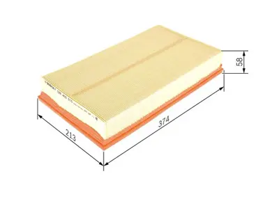 BOSCH F026400515 Hava Fıltresı 3Q0129620