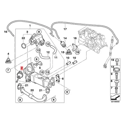 BMW 11717803615 Vakum Tüpü 11717803615