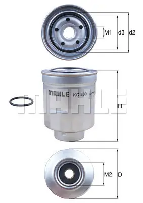 MAHLE KC 389D Yakıt Fıltresı 23390/26140