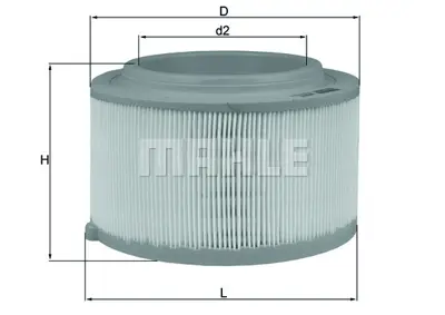 MAHLE LX 3458 Hava Fıltresı AB39/9601/AD