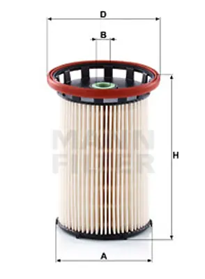 MANN FILTER PU 8008/1 Yakıt Fıltresı 7N0127177, 7N0127177B, 7N0127400D, 7N0127400, 7N0127177A, 7N0127177C, 77368556, 7N0127400A, 7N0127400E