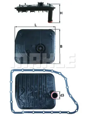 MAHLE HX 153D Sanzuman Yag Fıltresı 4M5P/7B155/AB