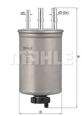 MAHLE KL446 Yakıt Fıltresı 2T14/9155/BE