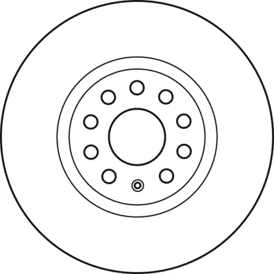 TRW DF4464S Fren Dıskı Ön 5Q0615301F, 1K0615301AA, 5C0615301B, 5C0615301E, JZW615301H, 5N0615301, 1KD615301D, 561615301B, 1KD615301, 3CD615301