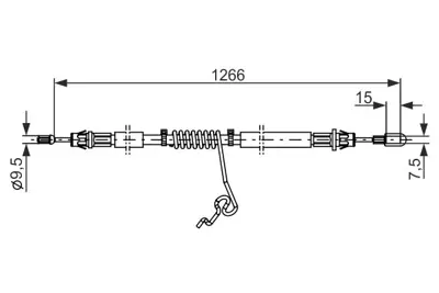 BOSCH 1987482281 El Fren Telı Arka Sag 6C11/2A635/AE