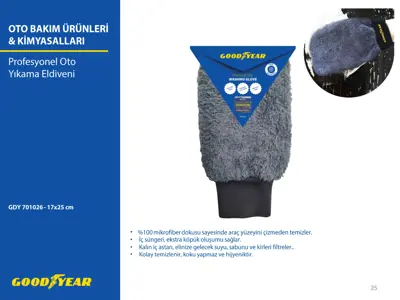 GOODYEAR 701026 Oto Yıkama Eldıvenı MİKROFİBER