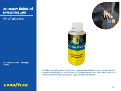 GOODYEAR 701009 Klıma Temızleme Spreyı 701009