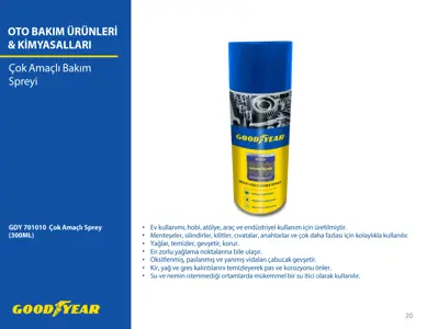 GOODYEAR 701010 Çok Amaçlı Sprey 701010