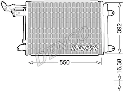 DENSO DCN32032 Klıma Radyatörü 1K0820411H, 1K0820411G, 1K0820411N, 1K0820411D, 1K0820411P, 1K0820411Q, 1K0820411E, 1K0820411F, 1K0820411AK, 1K0820411AH