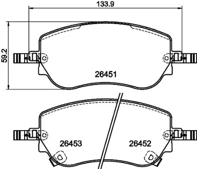 KALE 26451-M00-01-KD11 Fren Balatası Ön GM 77368941