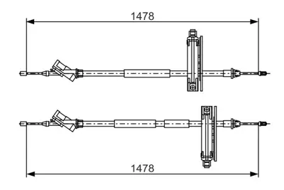 BOSCH 1987477932 El Fren Telı Arka 3S41/2A603/CB