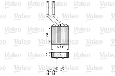 KALE 0288892AB Kalorifer Radyatörü 0288892ab T15 2sıra Alb Sistem Klimasız 4042575, YC1H18476AA, YC1H18476AB, YC1H18B539AA, YC1H18B539BA, 4166487, 4042576, VP6C1H18476AB, YC1H18B539BB, 4041957