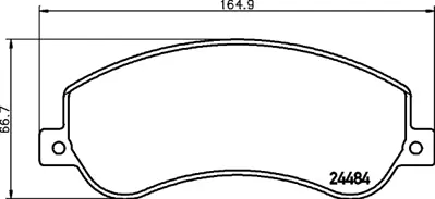 FORD ME6C1J 2K021 AB Ön Dısk Balata Rwd 1371402, 1433952, 1488962, 1553797, 1560014, 1721087, 1824346, 6C112K021AB, 6C112K021AC, 6C112K021AD
