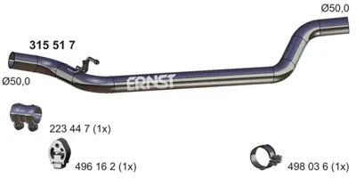 FORD AV61 5230 DB Susturucu Komple - On AV615230DB