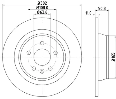 FORD MEGG9J 2A315 AA Fren Dıskı Arka MEGG9J2A315AA