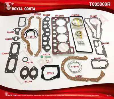 ROYAL CONTA T085000R Takım Conta 7701460628