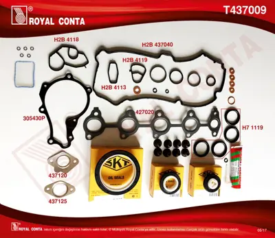 ROYAL CONTA T437009 Takım Conta 2S6Q6008