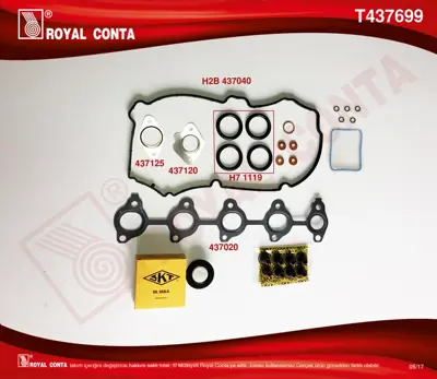 ROYAL CONTA T437699 Takım Conta Üst 2S6Q6008ÜST