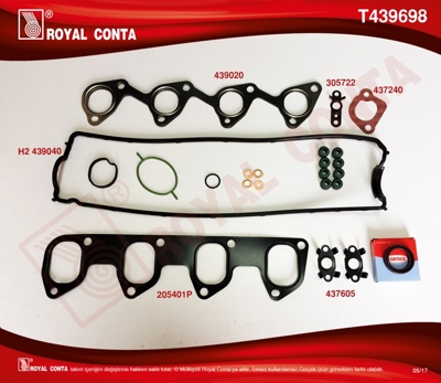ROYAL CONTA T439698 Takım Conta Üst 2M5Q6008AAT