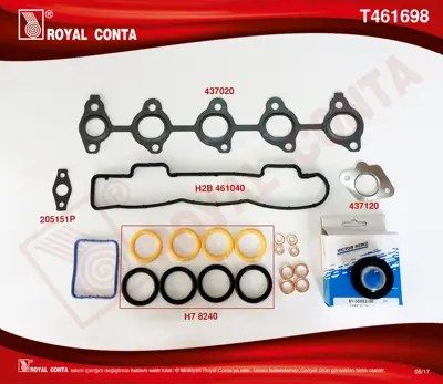 ROYAL CONTA T461698 Takım Conta Üst 3M5Q6008ÜST