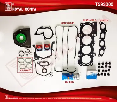 ROYAL CONTA T593000 Takım Conta 4M5G6008AA