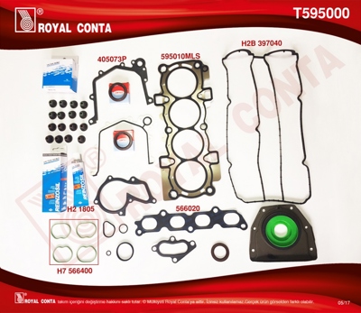 ROYAL CONTA T595000 Takım Conta 4M5G6008AA