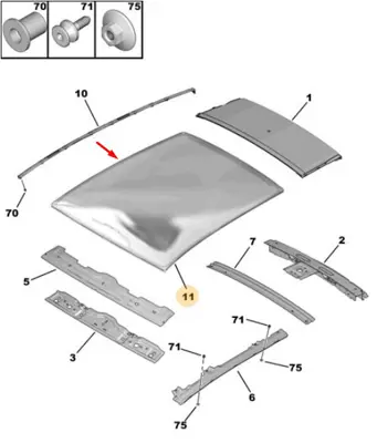 PSA 8401.VT Tavan Camı 8401VT