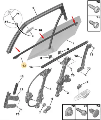 PSA 9312.A0 Cam Dış Fitil C4 Iı 9312A0