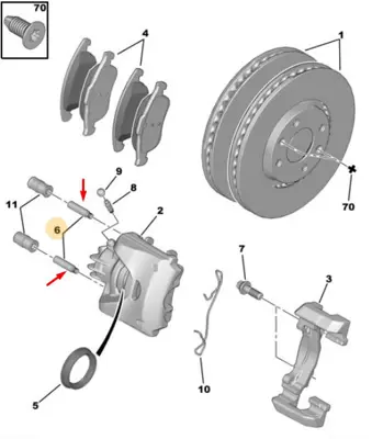 PSA 1648035580 Kalıper Tamır Takımı 1648035580