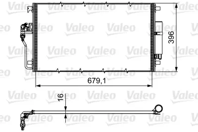 BEHR AC 553 001S Klıma Radyatörü 9065000054, 9065000454, A9065000054, A9065000454, 2E0820413, 2E0820413A, 68013633AA, K68013633AA, A2E0820413, 2E0820413F