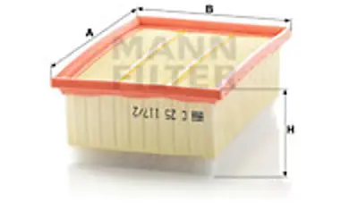 MANN FILTER C 25 117/2 Hava Fıltresı 1444CE, 1444W5, 1444FJ, 1444FL, 1444TZ, 1444CL, 1444W3, 1444W4, 1444W6, E147171