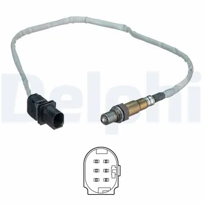 DELPHI ES20541-12B1 Oksıjen Sensörü 3G906262A, 3G906262C, 3L906262B, 45906262, 1K0998262AD, 3C906262D, 3G906262D, 3G906262F, 3G906262H, 3G906262N