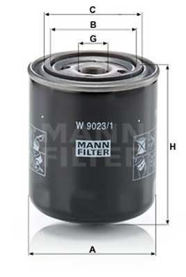 MANN FILTER W 9023/1 Filtre 81321180021