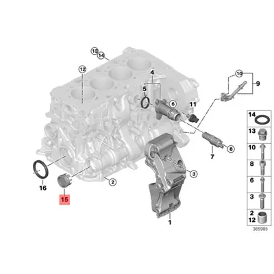 BMW 11117797932 Blok Plastik Tapası 11117797932