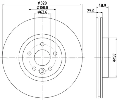 FORD DV61 1125 FA Fren Dıskı Ön DV611125FA