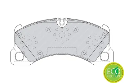 FERODO FDB4064 Fren Balatası Ön 9J1698151K, 7P5698151D, 95535193961, 95535193962, 95535193963, 95535193970, 95835193900, 95835193901, 97035194901, 97035194903