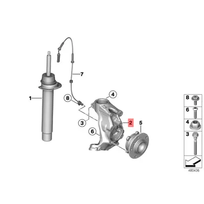 BMW 31216792287 Sol Ön Aks Tasıyıcı 31216792287