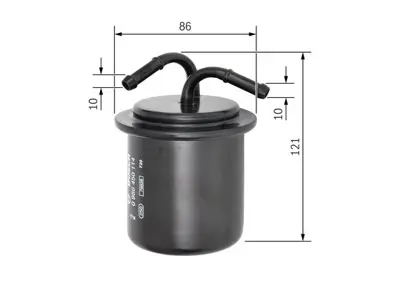 BOSCH 0986450114 Yakıt Fıltresı 32007198, 42072AA010, 42072AA011, 42072AA120, 42072AA121, 42072PA010, 42072SA000, SBA130306021, SBA13030621, SBA130366020