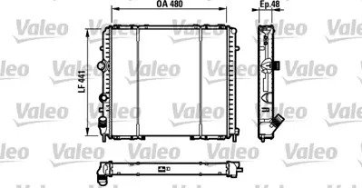 KALE 0534351AB Radyatör 0534351ab Kango 1.5 Dci 1.9d 1sıra Alb 7700304932, 7700312858, 8200140972, 8200747214, 7701352898, 8660000496, 1093083, 8MK376716371, RA0230570, 63854