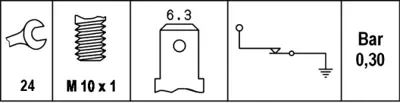 HELLA 6ZL 003 259-641 Yag Basınç Müsürü 028919081D