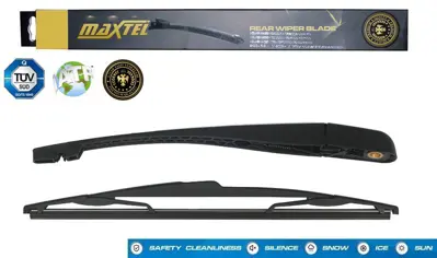 MAXTEL 12611238 Arka Silgi Kolu Ve Silecek Peugeot 206 (2) (96-08) Peugeot 207 (06-12) 350mm 6429R2 6429N7 642236 642392 1635157180 6429R2KIT 1623235580 6429AS 6429ASKIT 6426LW